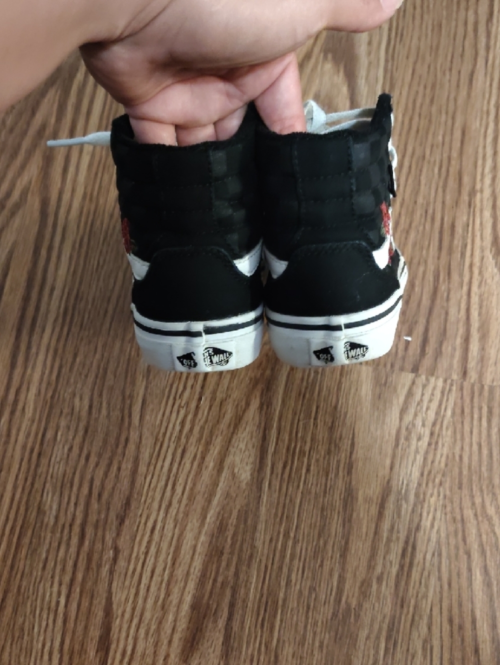 Vans Black and White High-Top Sneakers - Picture 3 of 4